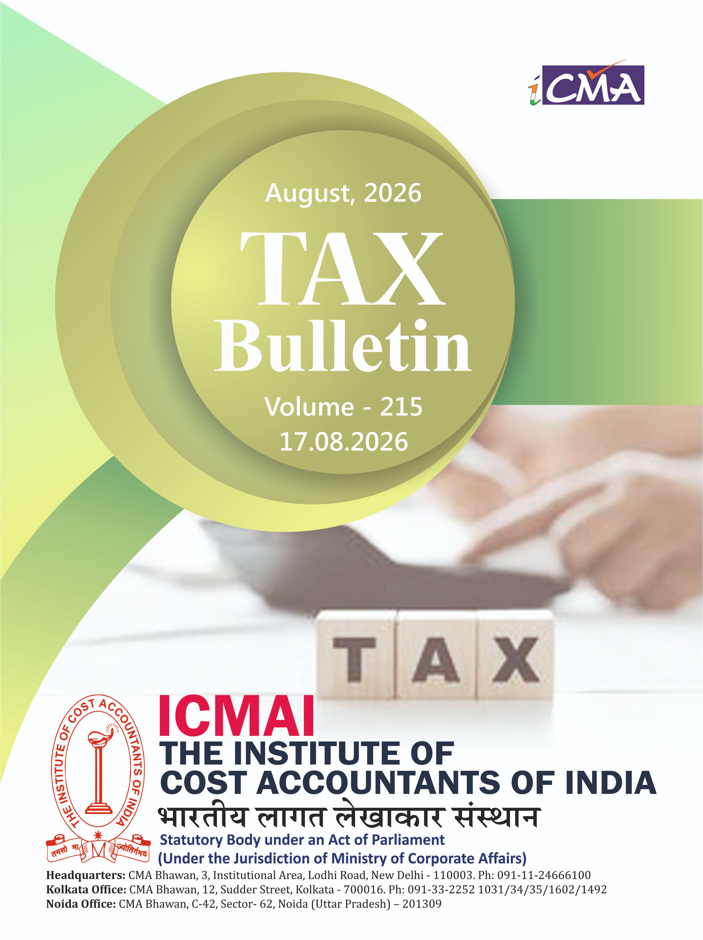 Tax Bulletin: 215 Edition